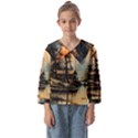 Fantasy Landscape Foggy Mysterious Kids  Sailor Shirt View1
