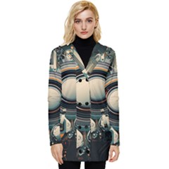 Technology Robot Internet Processor Button Up Hooded Coat  by Ravend