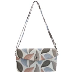 Leaves Pastel Background Nature Removable Strap Clutch Bag by Ravend
