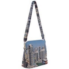 Building Sea Architecture Marina Zipper Messenger Bag by Ravend