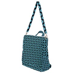 Mazipoodles Blue Donuts Polka Dot Crossbody Backpack by Mazipoodles