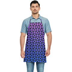Mazipoodles Purple Pink Gradient Donuts Polka Dot Kitchen Apron by Mazipoodles