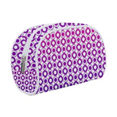 Mazipoodles Pink Purple White Gradient Donuts Polka Dot  Make Up Case (small) by Mazipoodles