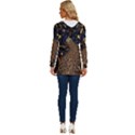 Peacock Plumage Bird Decorative Pattern Graceful Long Sleeve Drawstring Hooded Top View4