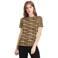 Brown Digital Straw - Country Side Women s Short Sleeve Rash Guard by ConteMonfrey
