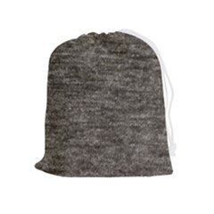 Gray Digital Fabric Vintage Drawstring Pouch (xl) by ConteMonfrey