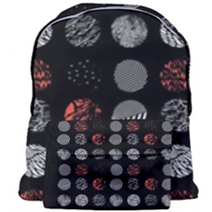 Black And Multicolored Polka Dot Artwork Digital Art Giant Full Print Backpack by uniart180623