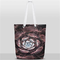 Flower Fractal Art Cool Petal Abstract Full Print Rope Handle Tote (small) by uniart180623