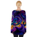 Colorful Waves Abstract Waves Curves Art Abstract Material Material Design Tie Up Tee View2