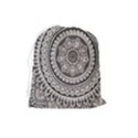 Mandala Circles Drawing Pattern Drawstring Pouch (Large) View2