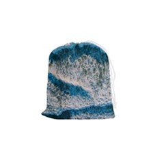 Waves Wave Nature Beach Drawstring Pouch (small) by uniart180623
