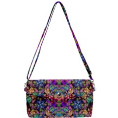Flower Patterns Abstract Pattern Digital Art Removable Strap Clutch Bag by uniart180623