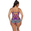 Flower Patterns Abstract Pattern Digital Art Retro Full Coverage Swimsuit View4