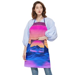 Sun Ultra Artistic 3d Illustration Sunset Pocket Apron by uniart180623