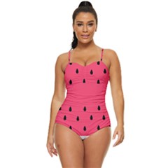 Watermelon Fruit Pattern Retro Full Coverage Swimsuit by uniart180623