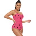 Watermelon Fruit Pattern Retro Full Coverage Swimsuit View3