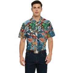 80 s Cartoons Cartoon Masters Of The Universe Men s Short Sleeve Pocket Shirt  by uniart180623