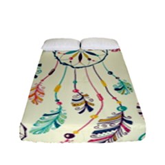 Dreamcatcher Abstract Pattern Fitted Sheet (full/ Double Size) by uniart180623