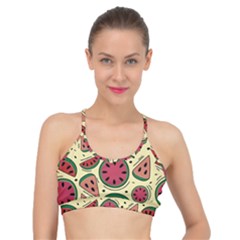 Watermelon Pattern Slices Fruit Basic Training Sports Bra by uniart180623