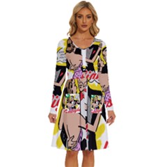 G Is For Gaslight Funny Dance1-01 Long Sleeve Dress With Pocket by shoopshirt