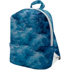 Blue Water Speech Therapy Zip Up Backpack by artworkshop