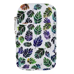 Leaves Watercolor Ornamental Decorative Design Waist Pouch (large) by Simbadda