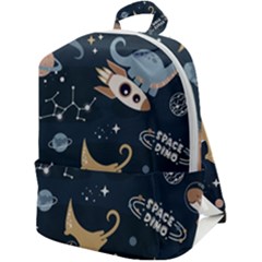 Space Theme Art Pattern Design Wallpaper Zip Up Backpack by Simbadda