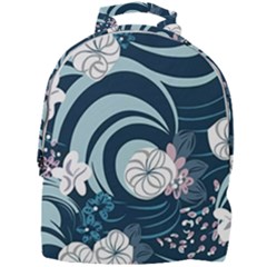 Flowers Pattern Floral Ocean Abstract Digital Art Mini Full Print Backpack by Simbadda
