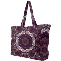 Rosette Kaleidoscope Mosaic Abstract Background Simple Shoulder Bag by Simbadda