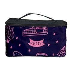 Various Cute Girly Stuff Seamless Pattern Cosmetic Storage Case by Simbadda