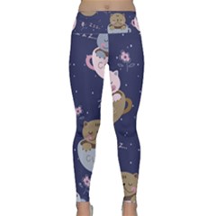Cute Kittens Sleep Sweetly Mugs Lightweight Velour Classic Yoga Leggings by Simbadda