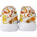 Seamless Pattern With Kittens White Background Men s Velcro Strap Shoes View4