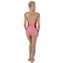 Swan Pattern Elegant Style High Leg Strappy Swimsuit View2