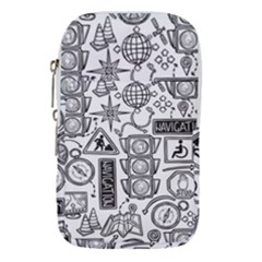 Navigation-seamless-pattern Waist Pouch (large) by Simbadda
