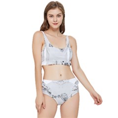 (2)dx Hoodie Frilly Bikini Set by Alldesigners