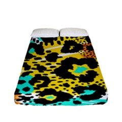 Seamless Leopard Wild Pattern Animal Print Fitted Sheet (full/ Double Size) by Simbadda