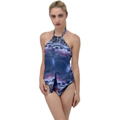 We Are The Future Go With The Flow One Piece Swimsuit by dflcprintsclothing