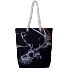 Deer Skull Full Print Rope Handle Tote (small) by MonfreyCavalier
