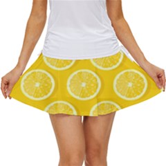 Lemon-fruits-slice-seamless-pattern Women s Skort by Simbadda