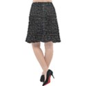 Math-equations-formulas-pattern Fishtail Chiffon Skirt View2