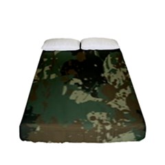 Camouflage-splatters-background Fitted Sheet (full/ Double Size) by Simbadda