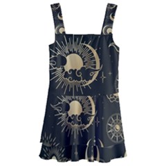 Asian Seamless Pattern With Clouds Moon Sun Stars Vector Collection Oriental Chinese Japanese Korean Kids  Layered Skirt Swimsuit by Grandong