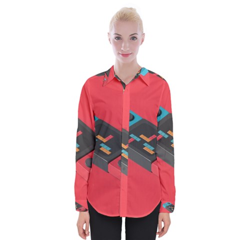 Gaming Console Video Womens Long Sleeve Shirt by Grandong