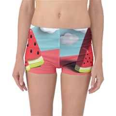 Strawberries Fruit Boyleg Bikini Bottoms by Grandong