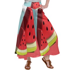Strawberries Fruit Women s Satin Palazzo Pants by Grandong