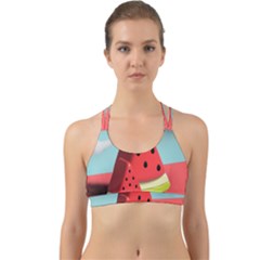 Strawberries Fruit Back Web Sports Bra by Grandong