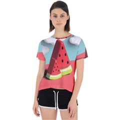 Strawberries Fruit Open Back Sport Tee by Grandong