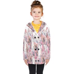 Vintage Landmarks Travel Kids  Double Breasted Button Coat by Proyonanggan