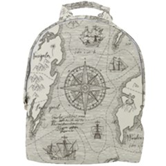 Vintage World Map Antique Mini Full Print Backpack by Proyonanggan