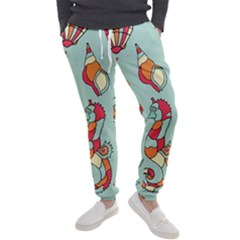 Seahorse Seashell Starfish Shell Men s Jogger Sweatpants by Proyonanggan